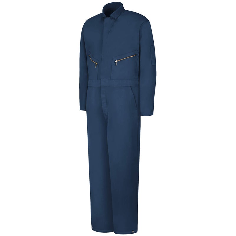 Red Kap Men's Insulated Twill Coverall with Quilted Lining, Long Sleeve, Navy, Small - Image 1
